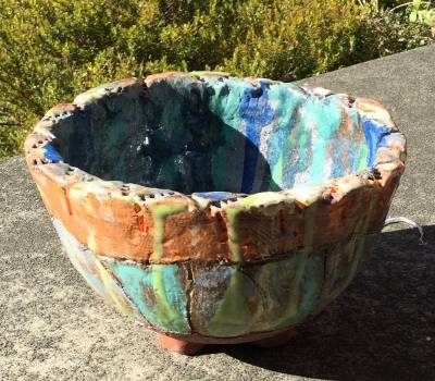 "Serving Bowl2" - Ceramic by Clayton Guthrie, an artist from Hawke's Bay, New Zealand.